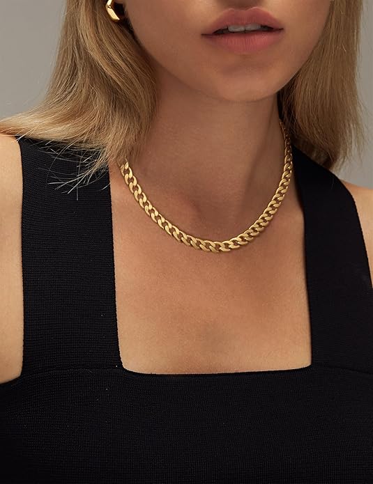 Cavaro™ | Thick Cuban Link Gold Necklace