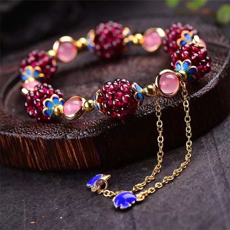 BerryStone™ | Berry Bracelet with Natural Stone