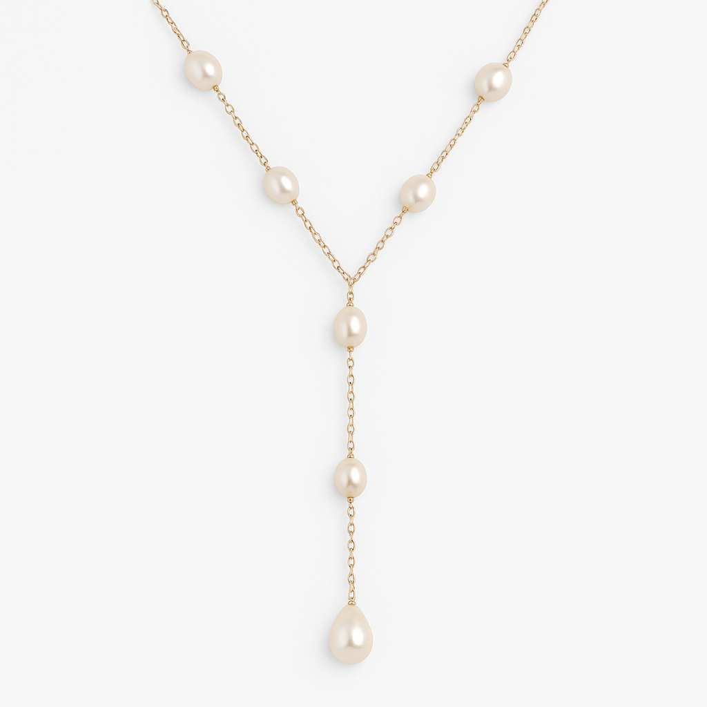Evelina™ | Women’s Vintage Dangling Pearl Necklace
