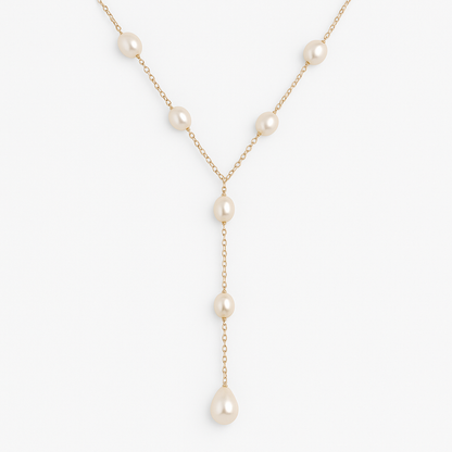 Evelina™ | Women’s Vintage Dangling Pearl Necklace