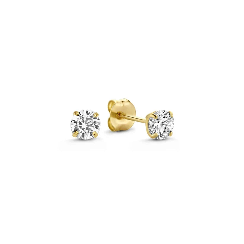 Brillane™ | Golden Stone Earring Set